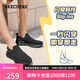 斯凱奇（Skechers）閃穿鞋男鞋秋季休閑健步鞋一腳蹬運(yùn)動鞋百搭軟底布鞋118306