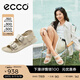 愛(ài)步（ECCO）涼鞋女 夏季休閑百搭清涼搭扣增高外穿涼拖鞋 科摩206903 石灰色20690302378 37