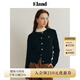 ELAND衣戀針織衫女老錢風(fēng)棉花糖紅色毛衣開衫 黑色(19)Black M 165