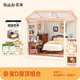 若來(lái)超級世界好夢(mèng)臥室diy手工小屋積木拼裝玩具兒童生日禮物女孩