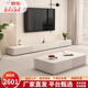 愛(ài)次元電視柜茶幾組合現(xiàn)代簡(jiǎn)約風(fēng)輕奢小戶型巖石板實(shí)木奶油風(fēng)落地電視柜 160*40*35米電視柜 整裝發(fā)貨 拆包即用