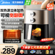 美的（Midea）空氣炸鍋家用免翻面6.5升大容量上下雙熱源透明可視不用翻面煎炸鍋電炸鍋炎烤蒸汽嫩炸薯?xiàng)l機(jī) 雙旋扭操作【炎烤系列 雙熱源免翻面】 6.5L