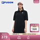 FILA FUSION斐樂(lè )潮牌女子針織連衣裙2025夏季新款時(shí)尚短袖連身裙 正黑色-BK M 165/84A