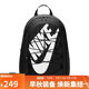 耐克（NIKE）男女雙肩包背包 大容量旅行包電腦書(shū)包休閑包DV1296-010 黑白