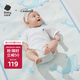 babycare嬰兒天絲苧麻涼席寶寶透氣涼墊幼兒園抗菌涼席鯨魚(yú)樂(lè )車(chē)65*120CM