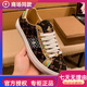 酷奇國際一線品牌歐洲站新款男鞋時尚輕奢小蜜蜂真皮透氣個性潮鞋耐磨 金色 38