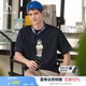 哈吉斯（HAZZYS）男女裝 夏季上衣【PHIZ】情侶款小狗印花寬松圓領(lǐng)短袖T恤 深藏青色DN-男款 L （175/96A 48）-男款