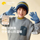 檸檬寶寶兒童手套秋冬加絨保暖男女童五指抗靜電毛絨戶(hù)外防風(fēng)手套