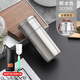 Kindl德國進(jìn)口316不銹鋼無(wú)縫茶水分離保溫杯迷你便攜泡茶水杯男女 300ml鋼本色+杯套(316無(wú)縫內膽)