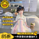 G.DUCKKIDS兒童漢服女童夏裝連衣裙夏季仙古裝新款中國風(fēng)女孩唐裝童裝襦裙子 綠色 100 建議身高90-100cm年齡3-4歲