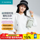 SANWA SUPPLY手機包女防盜刷單肩斜挎迷你小包雙機收納便攜戶外跑步騎行運動包 青檸綠【適用蘋果華為小米 可容納水瓶】