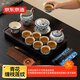 京東京造整套茶具 青花汝窯功夫茶具套裝青花纏枝蓮19件套家用茶具