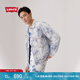 Levi's【商場同款】李維斯25春夏新款男士洗水牛仔夾克外套0016W 藍白 0016W-0002 L