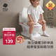 babycare馬桶坐便器蹲便器兒童馬桶仿真馬桶坐便圈2-6歲寶寶便盆維爾粉