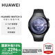 華為（HUAWEI）WATCH 5 智能手表 鴻蒙AI獨(dú)立通話eSIM手勢操控指尖血氧微體檢長續(xù)航國家補(bǔ)貼15%【華為官方授權(quán)】 46mm大表 蒼穹黑氟橡膠表帶