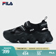 FILA 斐樂官方FRAGOLA女鞋摩登涼鞋夏款厚底瑪麗珍運動涼鞋 黑-BK 36