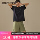斯凱奇（Skechers）情侶裝男士時尚休閑褲百搭舒適短褲L225M080