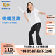 Skechers斯凱奇兒童喇叭褲女童緊身高腰夏季防曬兒童高彈運動(dòng)褲P323G052
