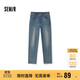 森馬（Semir）森柔牛仔|牛仔褲女半松緊腰長(cháng)褲秋百搭錐形褲顯腿長(cháng)103524124003