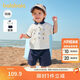 巴拉巴拉寶寶短袖套裝夏裝男童Polo衫兩件套2025時(shí)尚洋氣潮酷209225119102