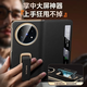遼科適用vivo xfold5手機殼折疊屏新款腕帶支架全包磁吸翻蓋智能視窗皮套簡約高級感輕奢防摔保護套男 鈦度黑 vivo xfold5【腕帶支架翻蓋皮套】