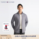 TOMMY HILFIGER秋冬男裝易打理純棉牛津紡微磨毛保暖修身商務(wù)襯衫外套32904 藍灰色0GY 42
