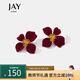 Jay復古過年紅色花朵耳環(huán)女氣質耳墜耳飾品送女生生日禮物教師節(jié)禮物