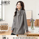 絲柏舍純色韓版長(cháng)袖毛衣女2025秋裝新款中長(cháng)款簡(jiǎn)約套頭上衣