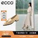 愛(ài)步（ECCO）女鞋單鞋 流蘇尖頭皮鞋軟底平底鞋低跟鞋 型塑214283 HL 裸色21428301211 35