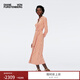 Diane von Furstenberg[博主同款]波嬉?guī)缀斡』ㄈR特針織裹身連衣裙DW1S003 蜜橘色復古藤編圖案 L