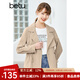 betu百圖女裝秋季新款短外套韓版炸街小個(gè)子短風(fēng)衣外套2207T40 卡其色 L