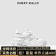 CHERY KALLY【幻空靈羽】潮牌厚底老爹鞋2025新款百搭透氣運動鞋女士休閑鞋子 珍珠白 37
