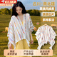 津炳勝民族風披肩女外搭氣質(zhì)2025年新款草原旅游穿搭薄款川西云南披肩 七彩燈籠花-白色【精密編織 透氣不扎】 79*106cm
