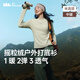 蕉下（beneunder）搖粒絨打底衫半高領(lǐng)女士秋冬絨感寬松柔軟長袖T恤 冷茶灰 L