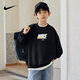 NIKE耐克男童衛衣 2025新款兒童秋季衣服女童秋裝純棉長(cháng)袖黑正黑色【100%純棉】160 /L 【建議身高152-158cm】