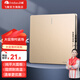 飛雕（FEIDIAO）開關(guān)插座面板 86型墻壁暗裝 家用空調(diào)冰箱廚房5孔插座帶usb 純平 一開多控 流光金