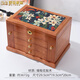 夢(mèng)佳家畫(huà)（MEJJHUA）花梨木實(shí)木首飾盒帶抽屜大容量珠寶三金高檔收納盒結(jié)婚新婚禮物 【玉蘭望春】首飾盒 29.5*19.5*20cm
