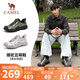 駱駝（CAMEL）溯溪鞋男撞色拼接綁帶戶(hù)外鞋 L24S076620M 軍綠/黑/銀(男款) 41
