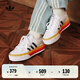 adidas NIZZA PLATFORM厚底增高運(yùn)動(dòng)帆布鞋男女阿迪達(dá)斯三葉草   白色/黑色/日光黃   39