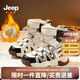 Jeep吉普兒童皮靴新款加厚加棉皮鞋高幫棉鞋中大童寶寶男女童雪地靴 米粽 (升級款) 27 鞋內(nèi)長約17.3cm