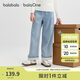 巴拉巴拉balaOne童裝女童長(cháng)褲兒童褲子2025秋裝牛仔褲直筒褲208325108003