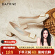達芙妮（DAPHNE）單鞋女瑪麗珍船鞋2025春季新款工作宴會高跟小皮鞋女鞋子女 米白色 跟高4.5cm 37 標準尺碼