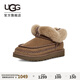 UGG【雙11預售】秋季女士時(shí)尚純色保暖茸茸短靴懶人毛毛鞋 1158224 HCK | 胡桃木色 37