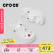 卡駱馳（CROCS）貝拉洞洞鞋沙灘鞋包頭女鞋厚底拖鞋|210062 白色-100(含智必星） 36 (220mm) 37