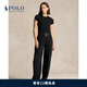 Polo Ralph Lauren 拉夫勞倫 女裝 經(jīng)典款直筒褲腿綢緞長(zhǎng)褲RL26218 001-Polo黑 L (12)