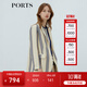 PORTS寶姿 商場同款新品女裝條紋網(wǎng)眼肌理西裝LL8J032KFQ051 丈青條紋 XS (2)