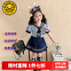 G.DUCKKIDS童裝洛麗塔公主裙女童生日禮服夏季兒童裙子朱迪兔子警官夏裝套裙 裙子套裝+領(lǐng)帶 100 尺碼2~3歲【 90-100cm】