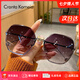 CRANTA KOMEIA太陽鏡女2025新款墨鏡夏季偏光防曬紫外線眼鏡生日七夕情人節(jié)禮物 黑金框漸變灰 高級感ck風(fēng)送老婆女朋友實(shí)用高檔