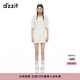 DZZIT地素短袖T恤夏季鏤空刺繡套頭初夏上衣女 白色 S