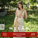 MSLAN秀場(chǎng)同款/淡月朦朧 流蘇小白裙 法式氣質(zhì)輕盈織女風(fēng)背心裙 米白 M